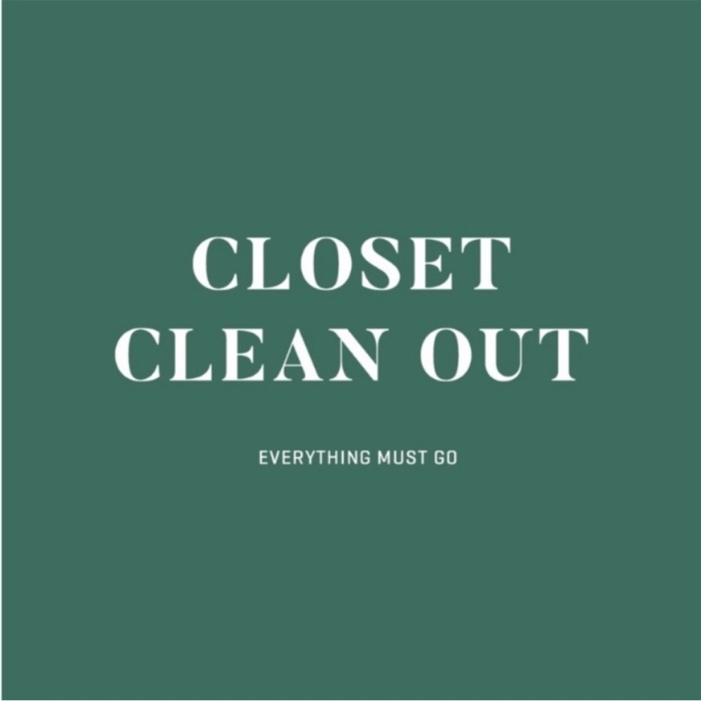 CLOSET CLEAN OUT!